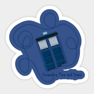 Unraveling Tardis Sticker